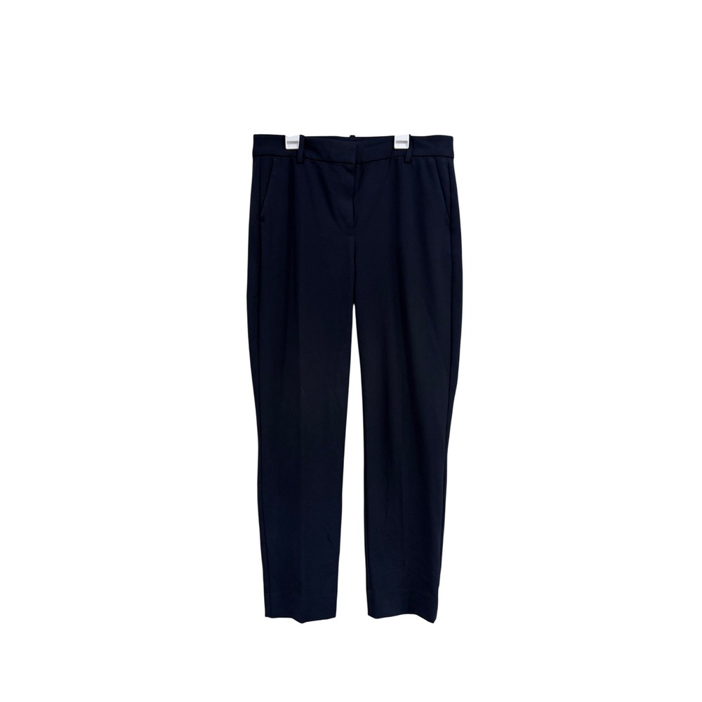 J.Crew Ruby Pant Navy Blue Slim Straight Leg Trousers J5292 Womens 8